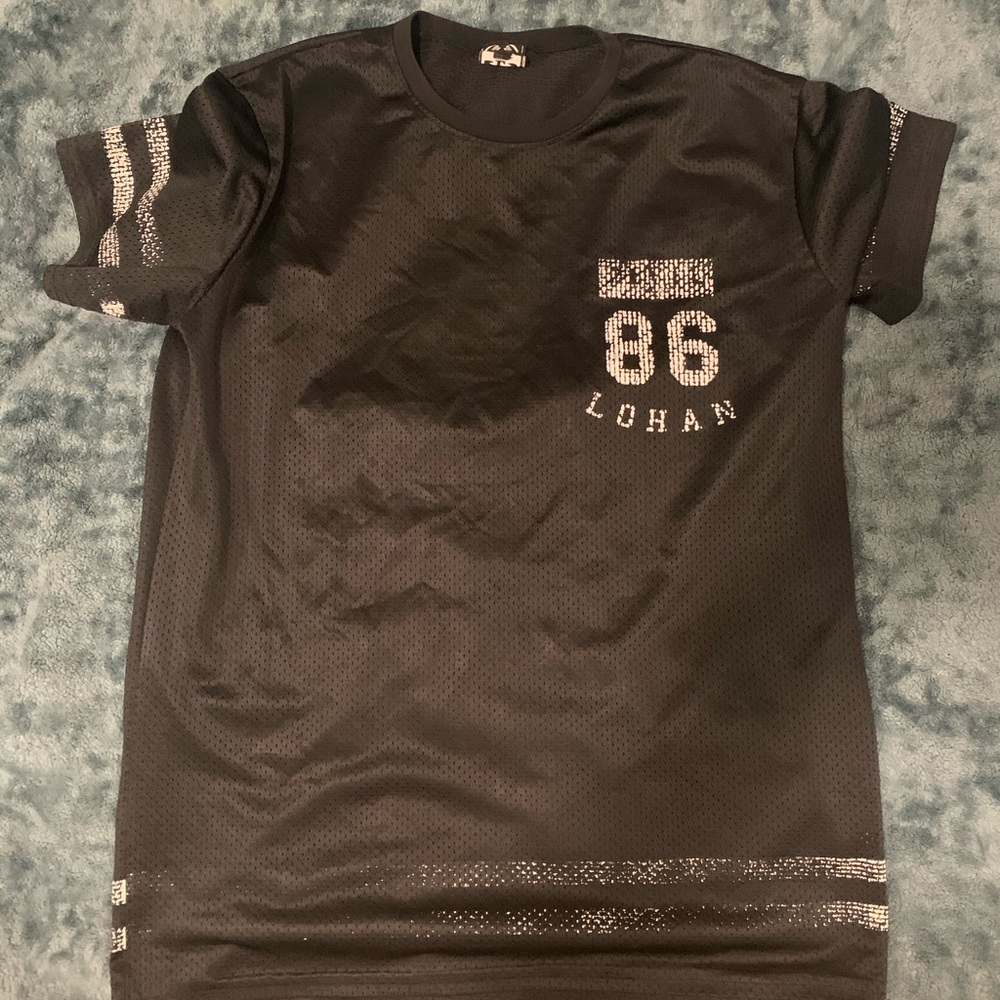 Vintage fade print jersey texture Tee